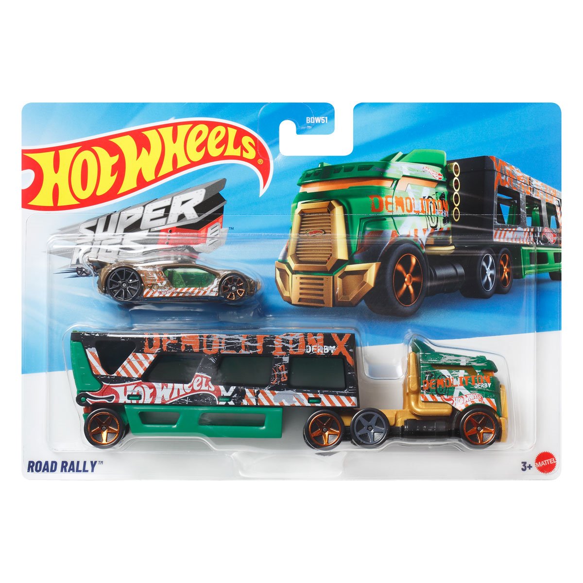 Hot Wheels Super Hauling Rig and Car 2026 Mix 1 Case of 6
