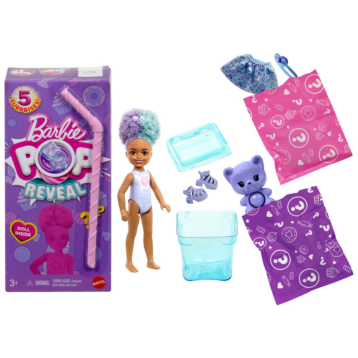 Barbie Chelsea Pop! Reveal Treat Series Doll Case of 4