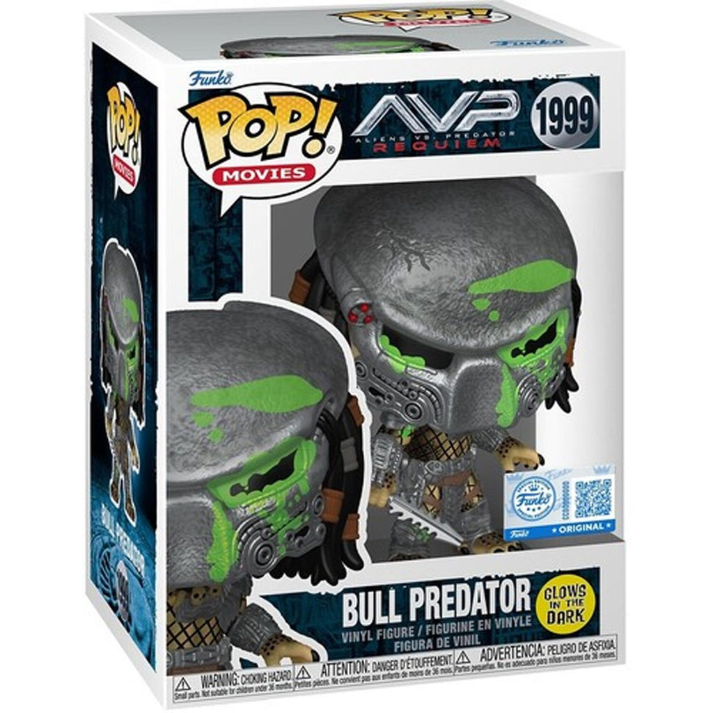 Aliens vs. Predator: Requiem Bull Predator Bloody Glow-in-the-Dark Funko Pop! Vinyl Figure #1999 - AE Exclusive