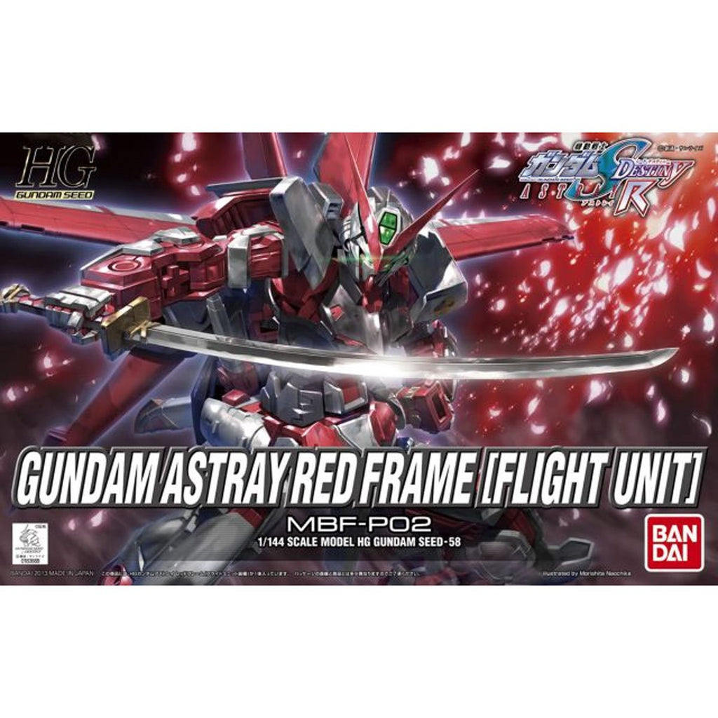 Mobile Suit Gundam Seed Destiny Gundam Astray Red Frame Flight Unit High Grade 1:144 Scale Model Kit