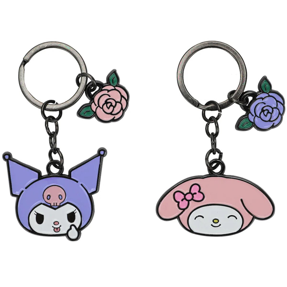 Sanrio My Melody And Kuromi Galentines Key Chain 2-Pack