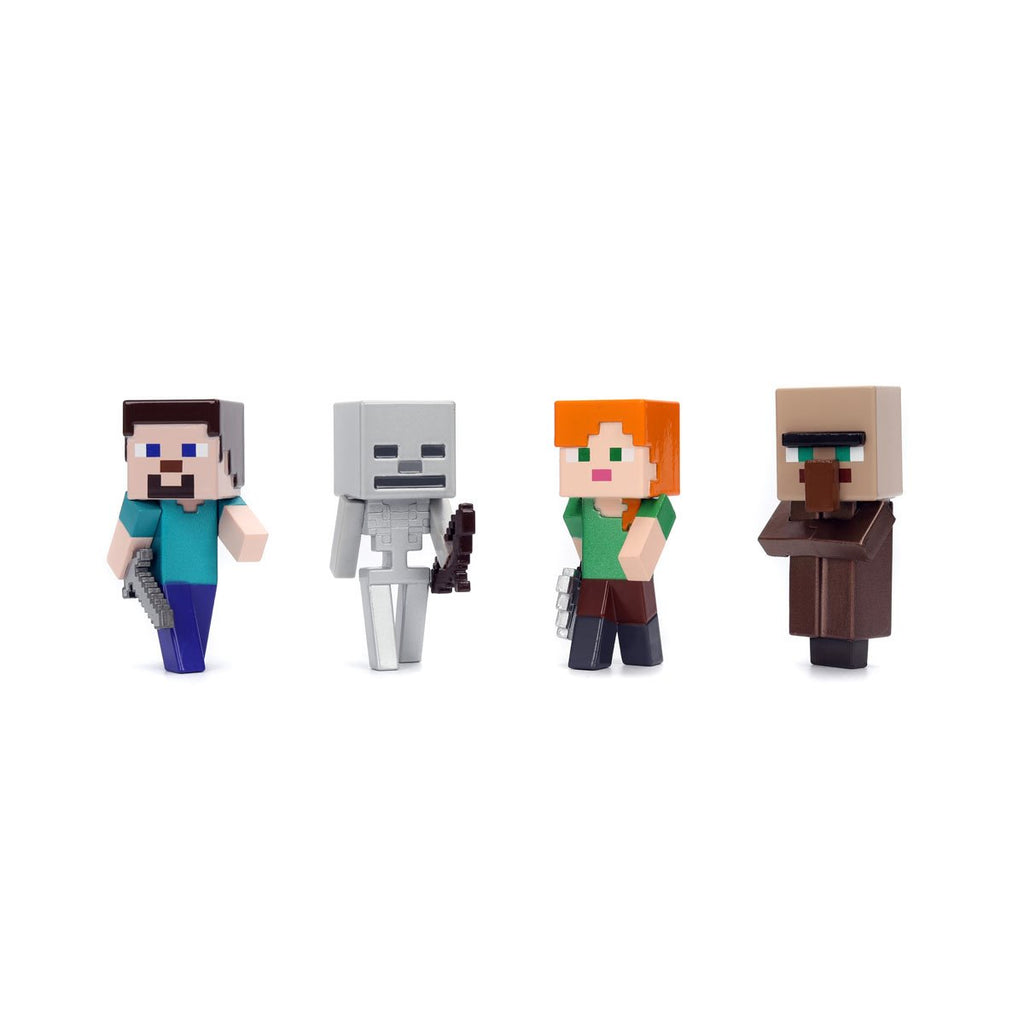 Minecraft Wave 4 MetalFigs 2 1/2-Inch Die-Cast Metal Mini-Figure 4-Pack