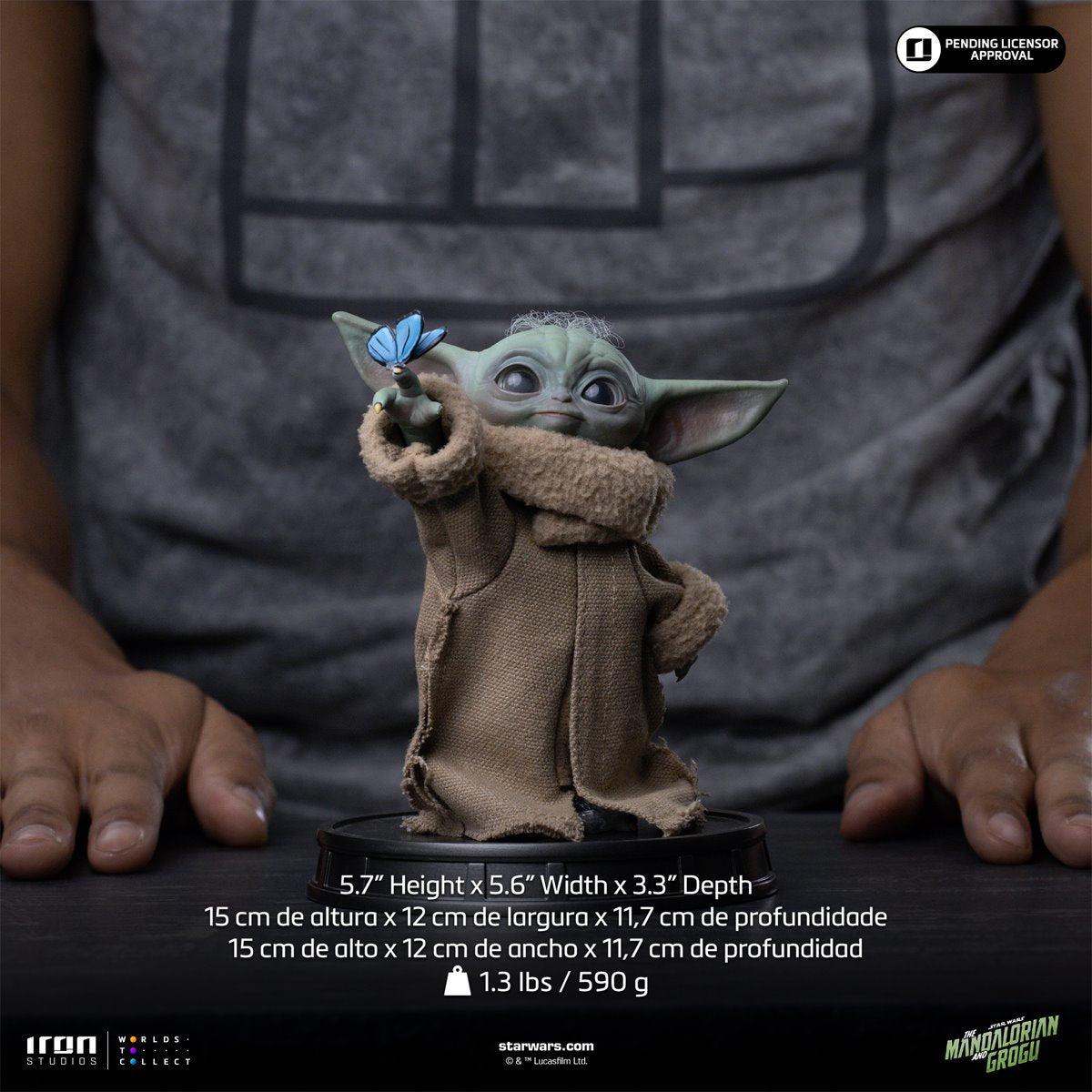 The Mandalorian and Grogu Movie Grogu Butterfly Wonder Limited Edition 1:4 Scale Statue