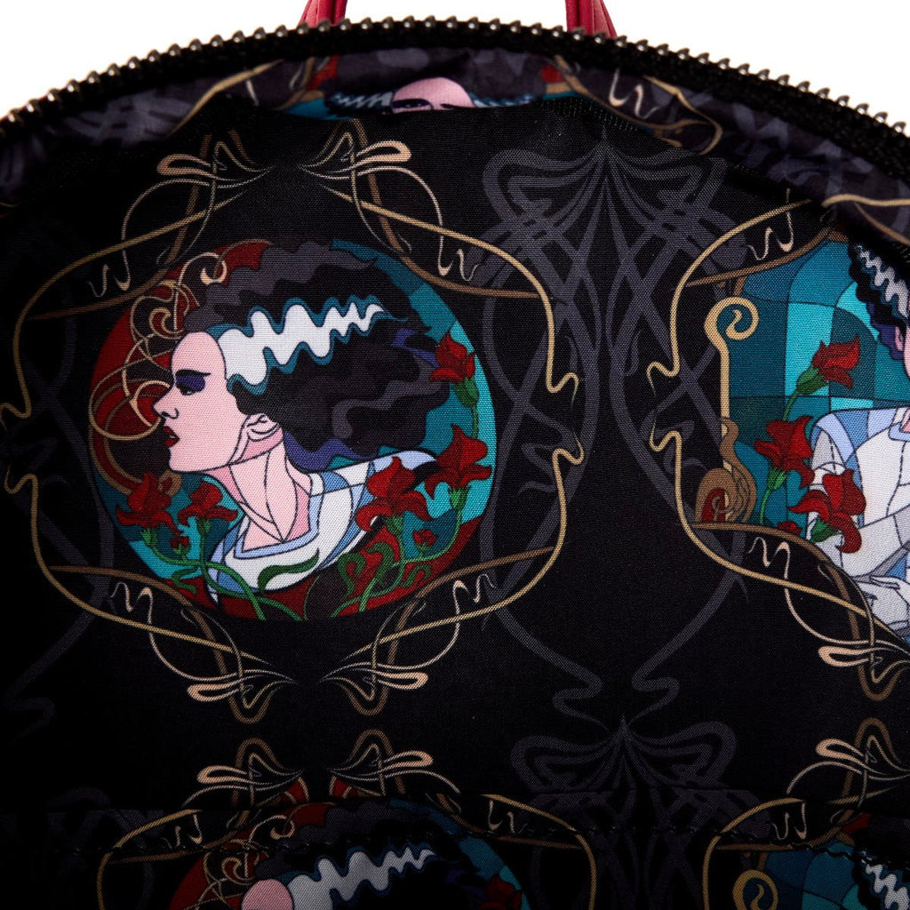 Universal Monsters Bride of Frankenstein Stained Glass Mini-Backpack