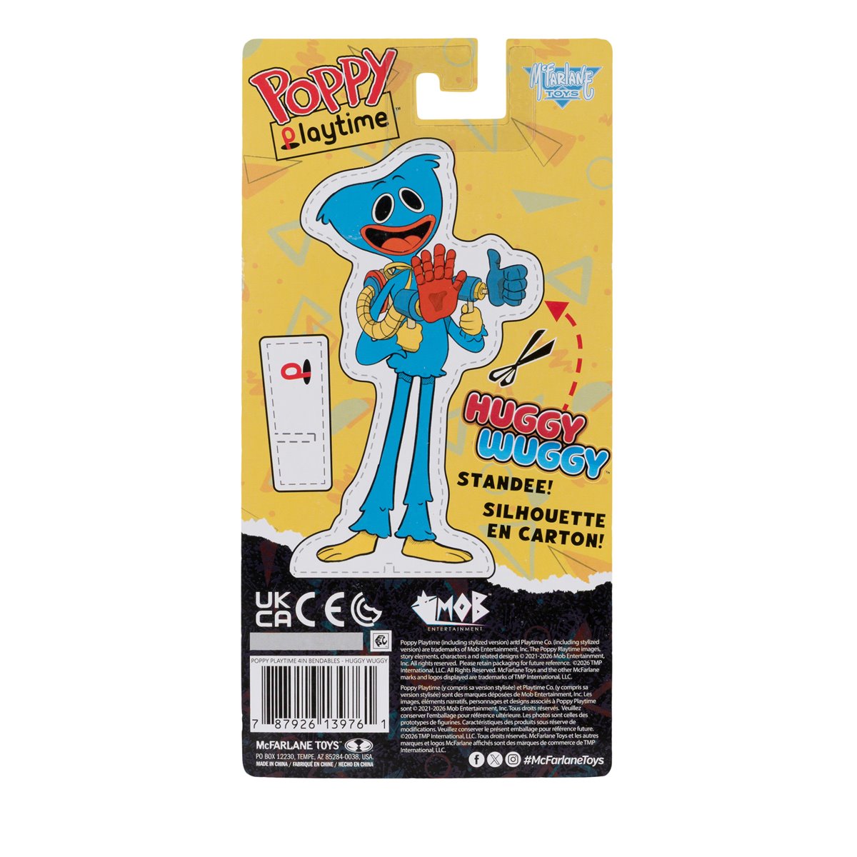 Poppy Playtime Wave 1 Huggy Wuggy 4 1/2-Inch Bendable Figure