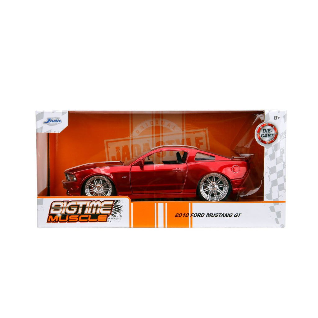 Bigtime Muscle 2010 Red Ford Mustang GT 1:24 Scale Die-Cast Metal Vehicle