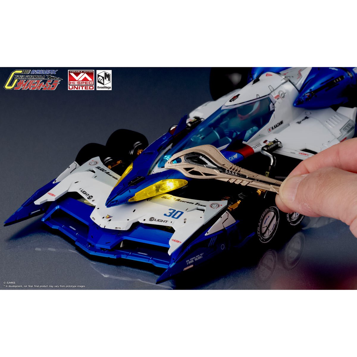 Future GPX Cyber Formula Variable Action Hi-Spec United Super Asurada 01 1:18 Scale Die-Cast Metal Vehicle
