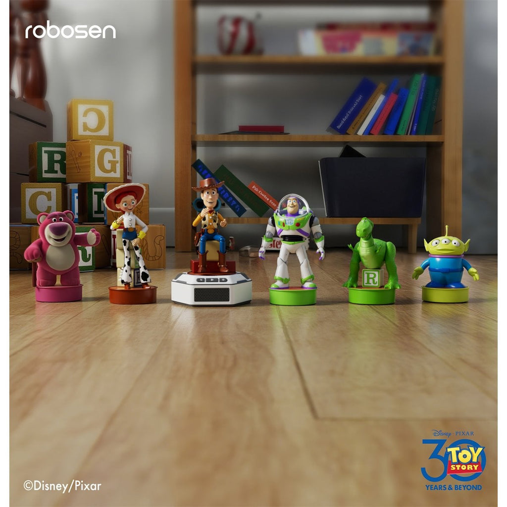 Toy Story Mini Robots Story Pack 6 Toy Story Robots with Base - Buzz Lightyear, Woody, Lotso, Alien, Rex, Jessie