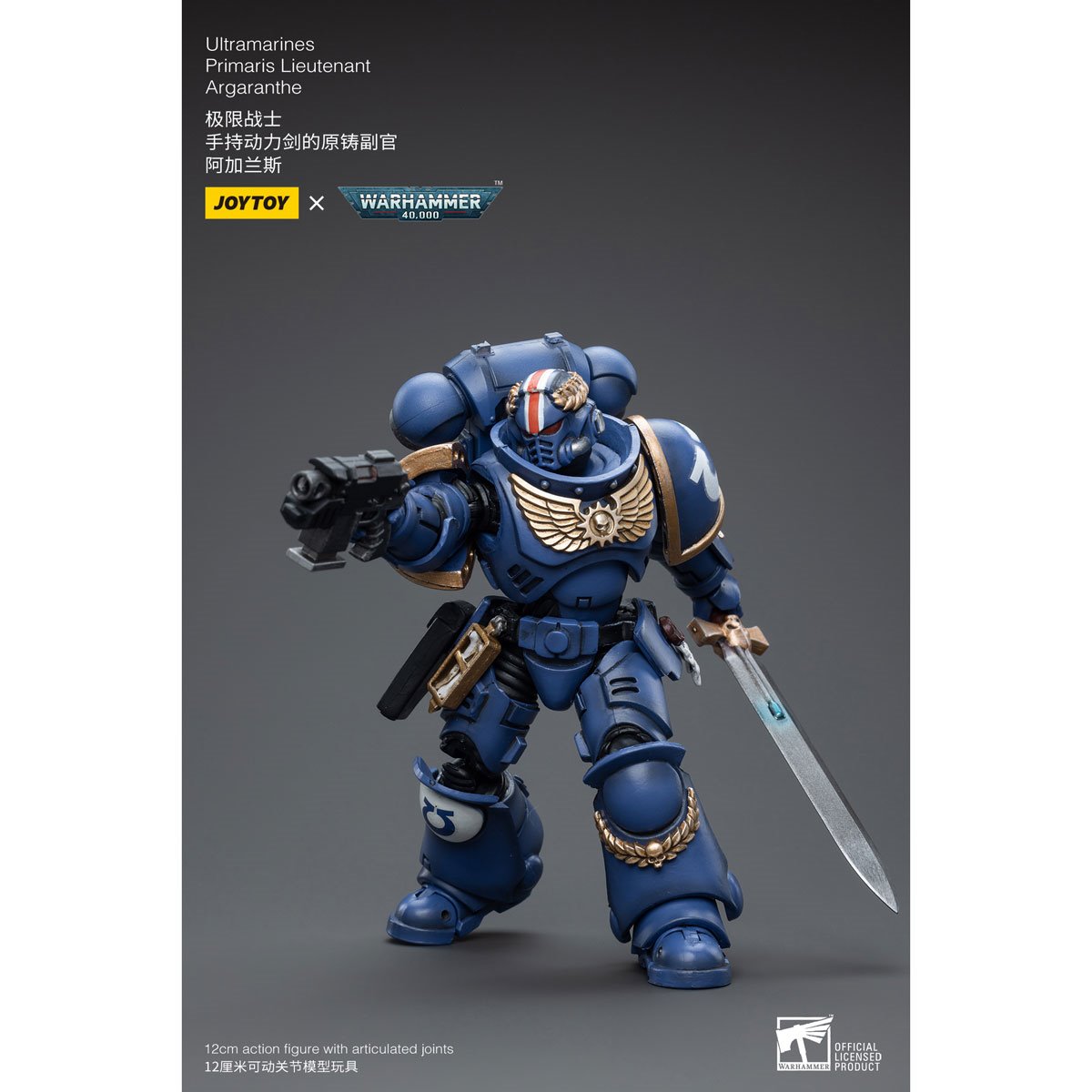 Joy Toy Warhammer 40,000 Ultramarines Primaris Lieutenant Argaranthe 1:18 Scale Action Figure