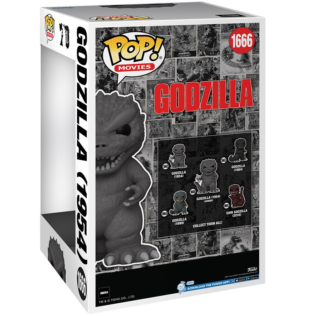 Godzilla 70th Anniversary (1954) Jumbo 9 1/2-Inch Funko Pop! Vinyl Figure #1666