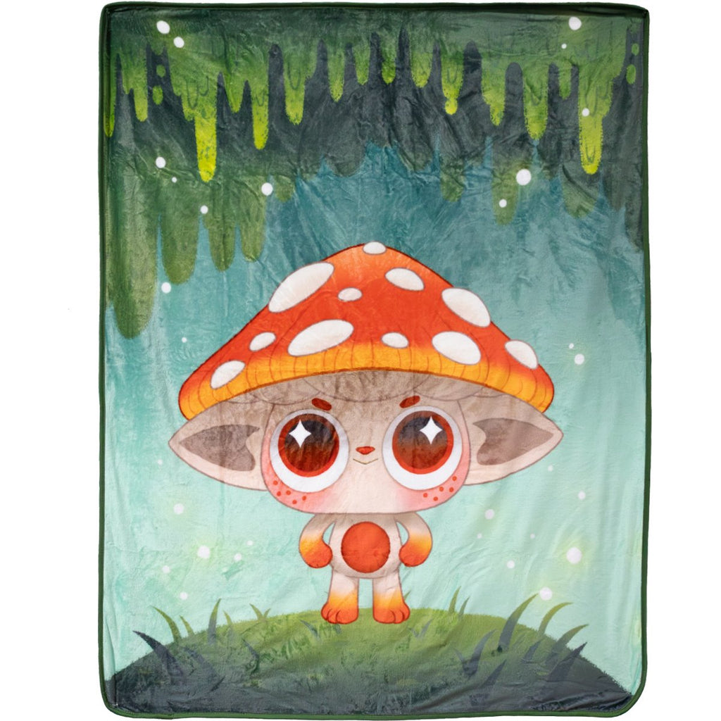 Capkins Fly Mushroom Pillow Blanket