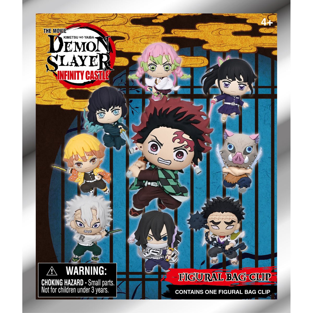 Demon Slayer: Kimetsu no Yaiba Infinity Castle 3D Foam Bag Clip Display Case of 24