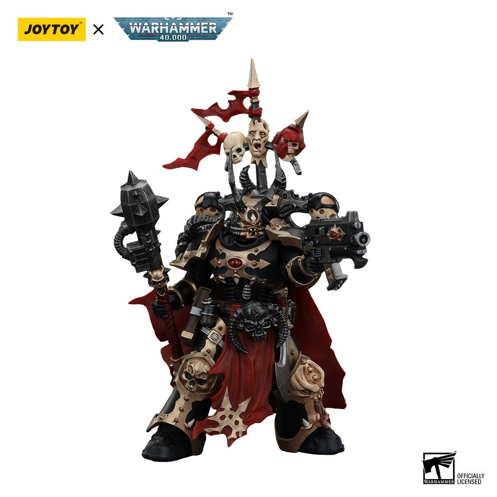Joy Toy Warhammer 40,000 Chaos Space Marines Black Legion Chosen Champion Power Maul 1:18 Scale Action Figure
