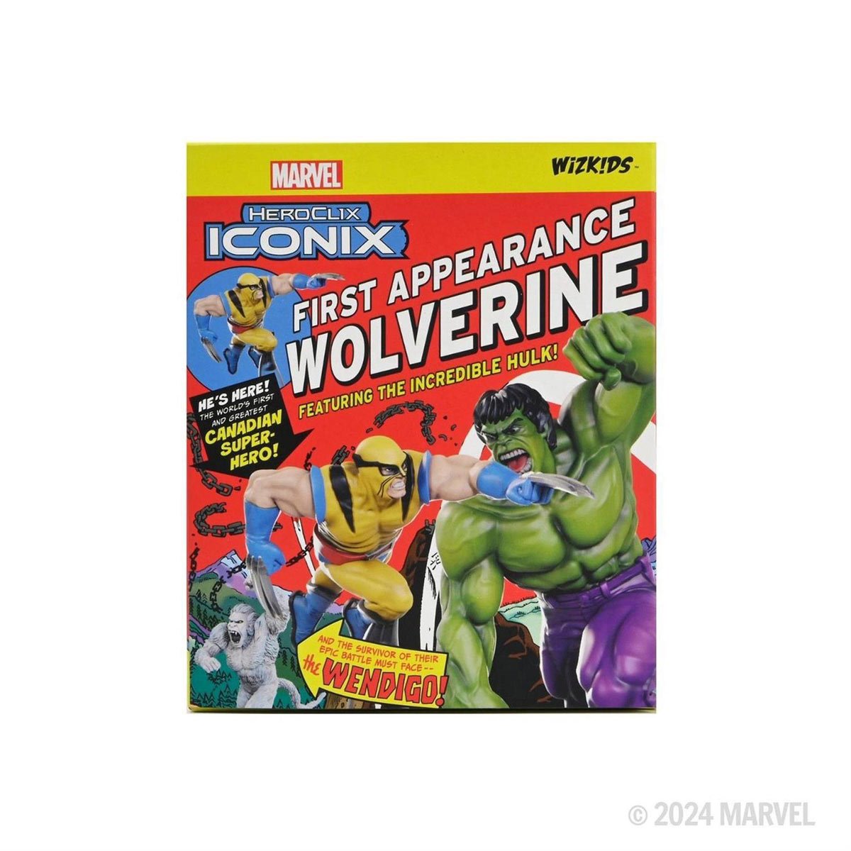 Marvel HeroClix Iconix: Wolverine First Appearance Mini-Figure 3-Pack