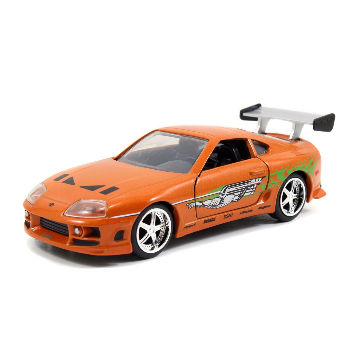 Fast and Furious Dom's Dodge Charger R/T and Brian's Toyota Supra 1:32 Scale Die-Cast Metal Vehicle 2-Pack
