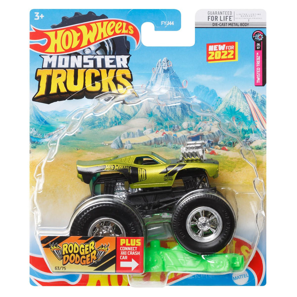 Hot Wheels Monster Trucks 1:64 Scale Vehicle Mix 9 Case of 8