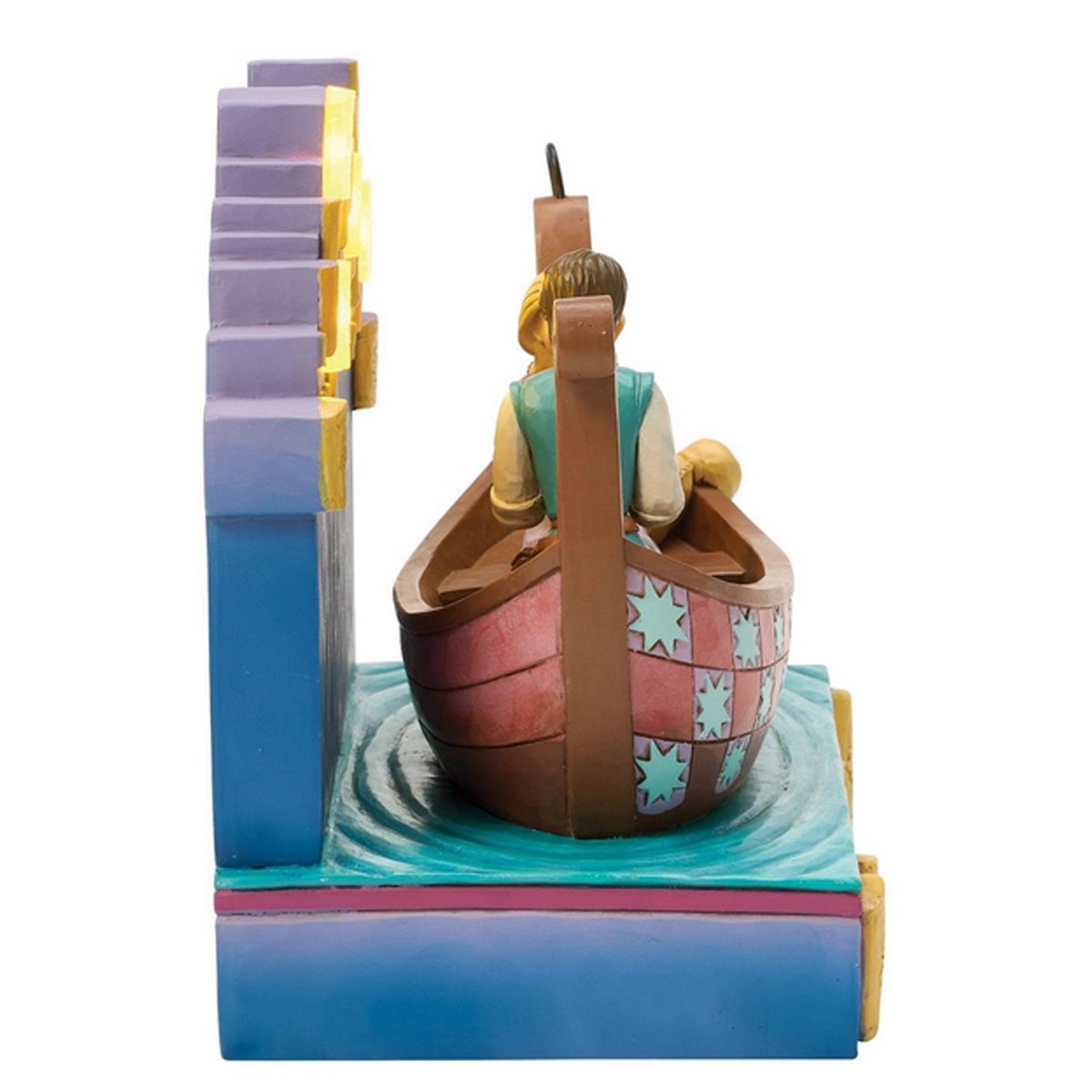 Disney Traditions Tangled Boat with LED Lanterns Statue