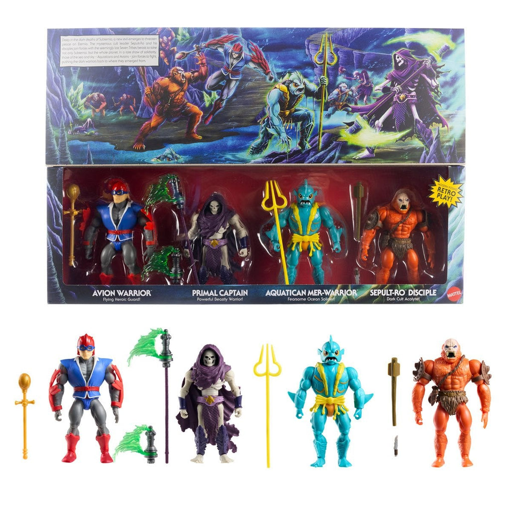 Masters of the Universe Origins Battle for Subternia Action Figure 4-Pack - Exclusive