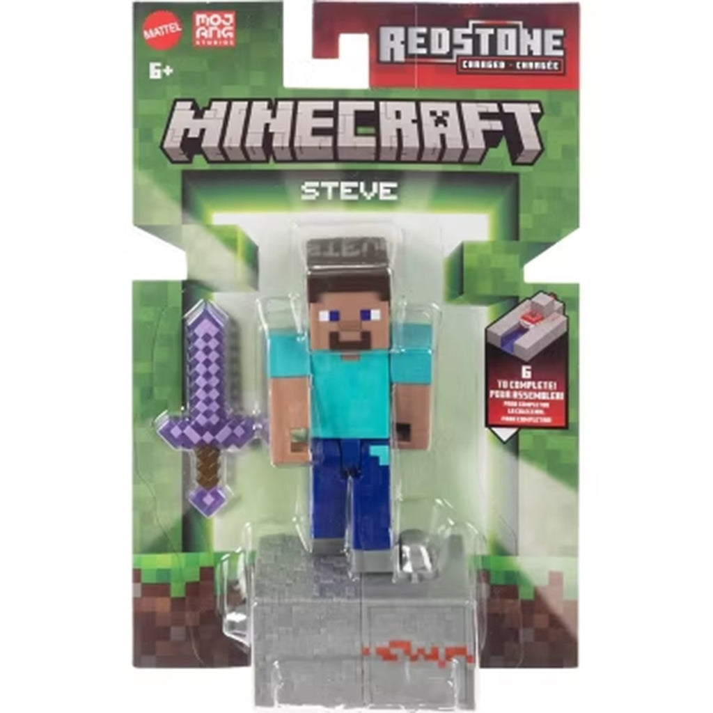 Minecraft Redstone Charged Steve  3 1/4-Inch Scale Action Figure