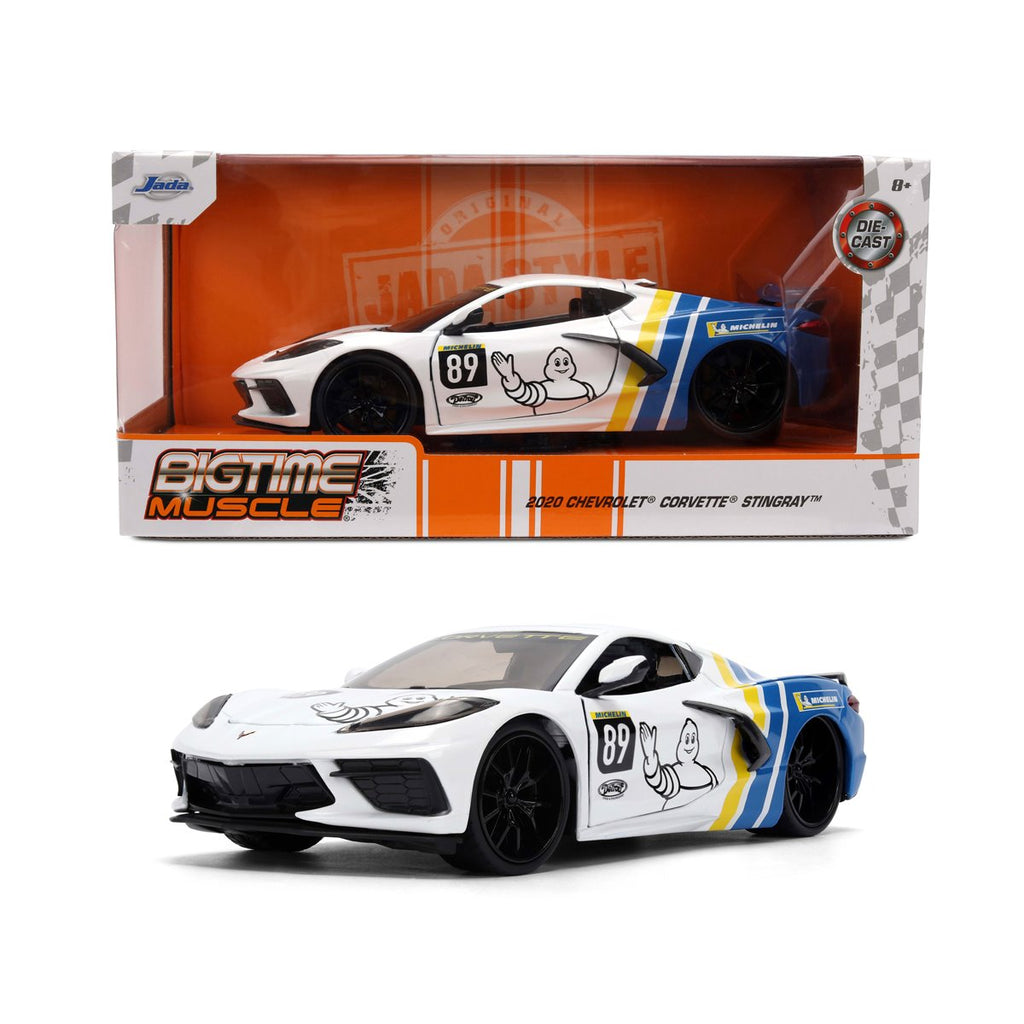 Bigtime Muscle 2020 Chevrolet Corvette Stingray 1:24 Scale Die-Cast Metal Vehicle
