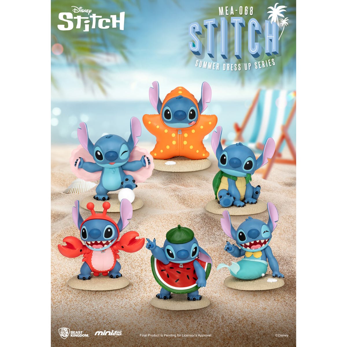 Lilo & Stitch Stitch Summer Dress Up MEA-068 Mini-Figure Blind Box Case of 6