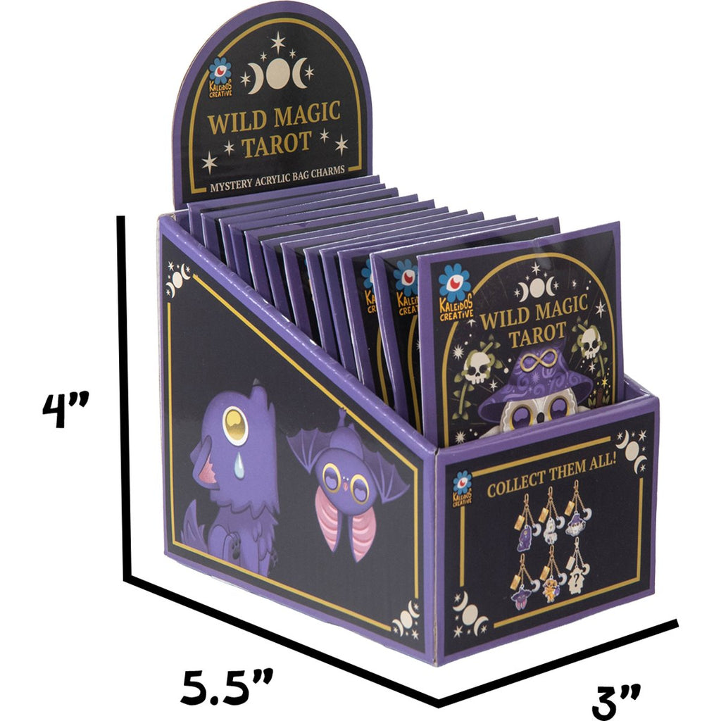 Wild Magic Tarot Mystery Box Acrylic Bag Charm Case of 12