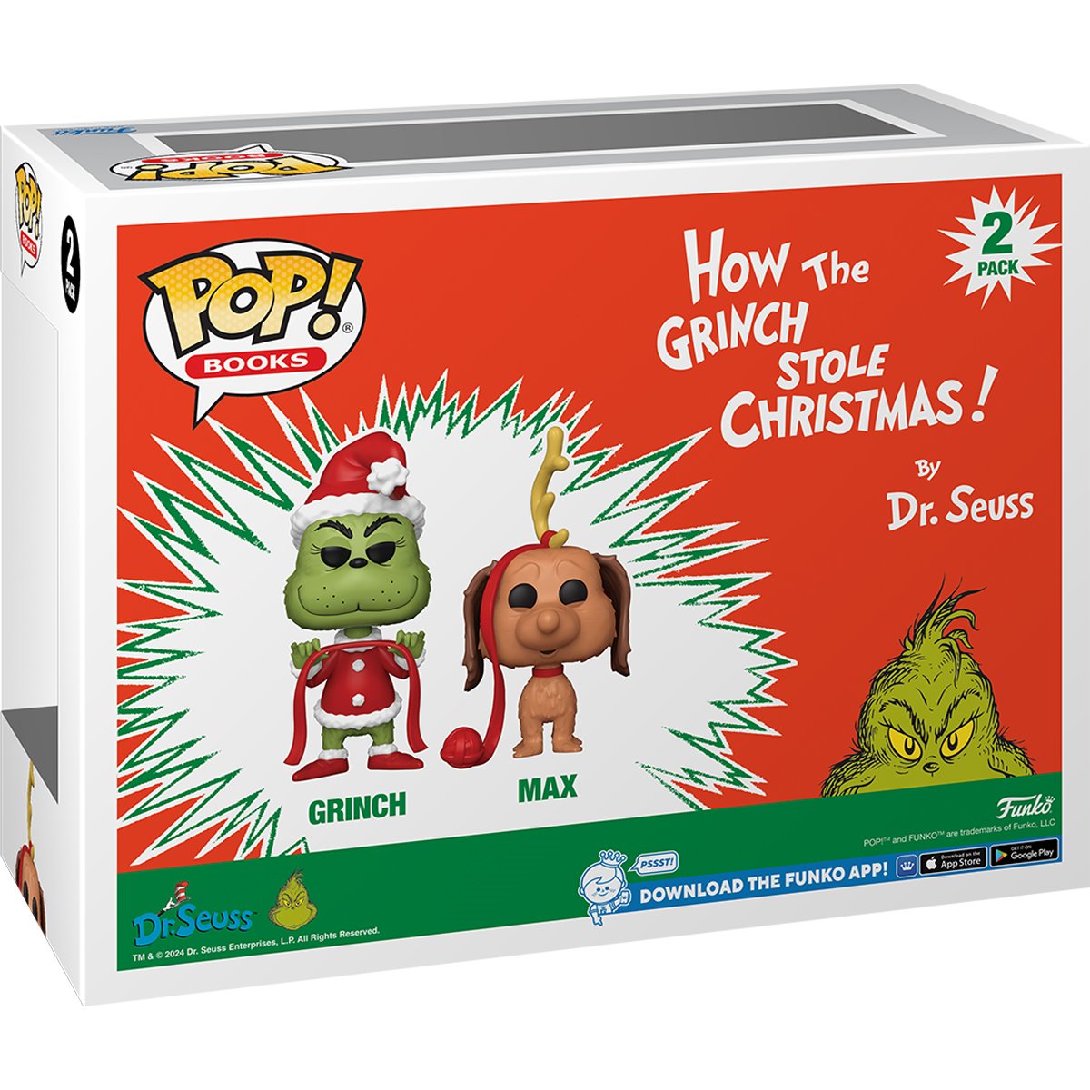 How the Grinch Stole Christmas Grinch and Max Funko Pop! Vinyl Figure 2-Pack