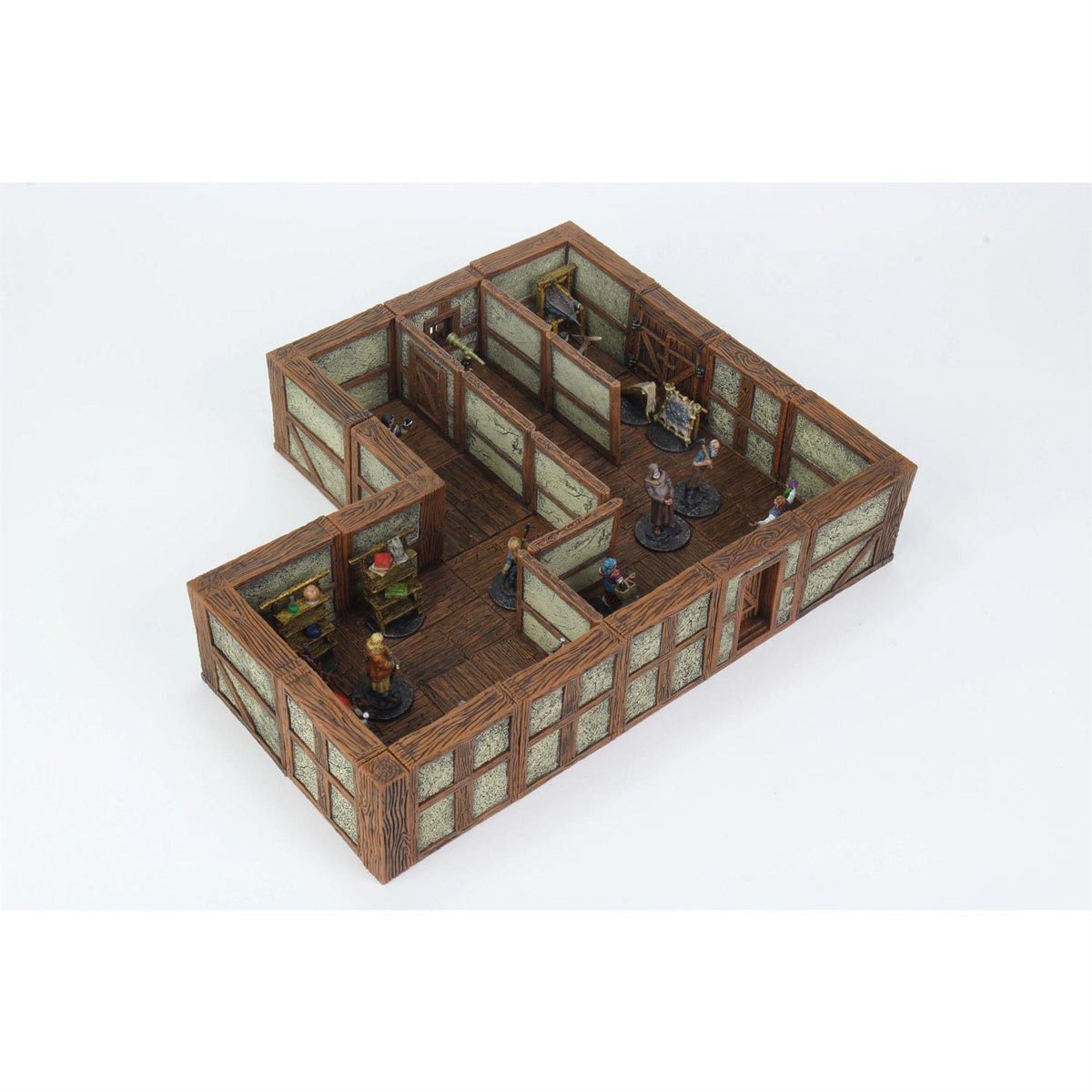 WarLock Tiles Town and Village II Full Height Plaster Walls Expansion Pack