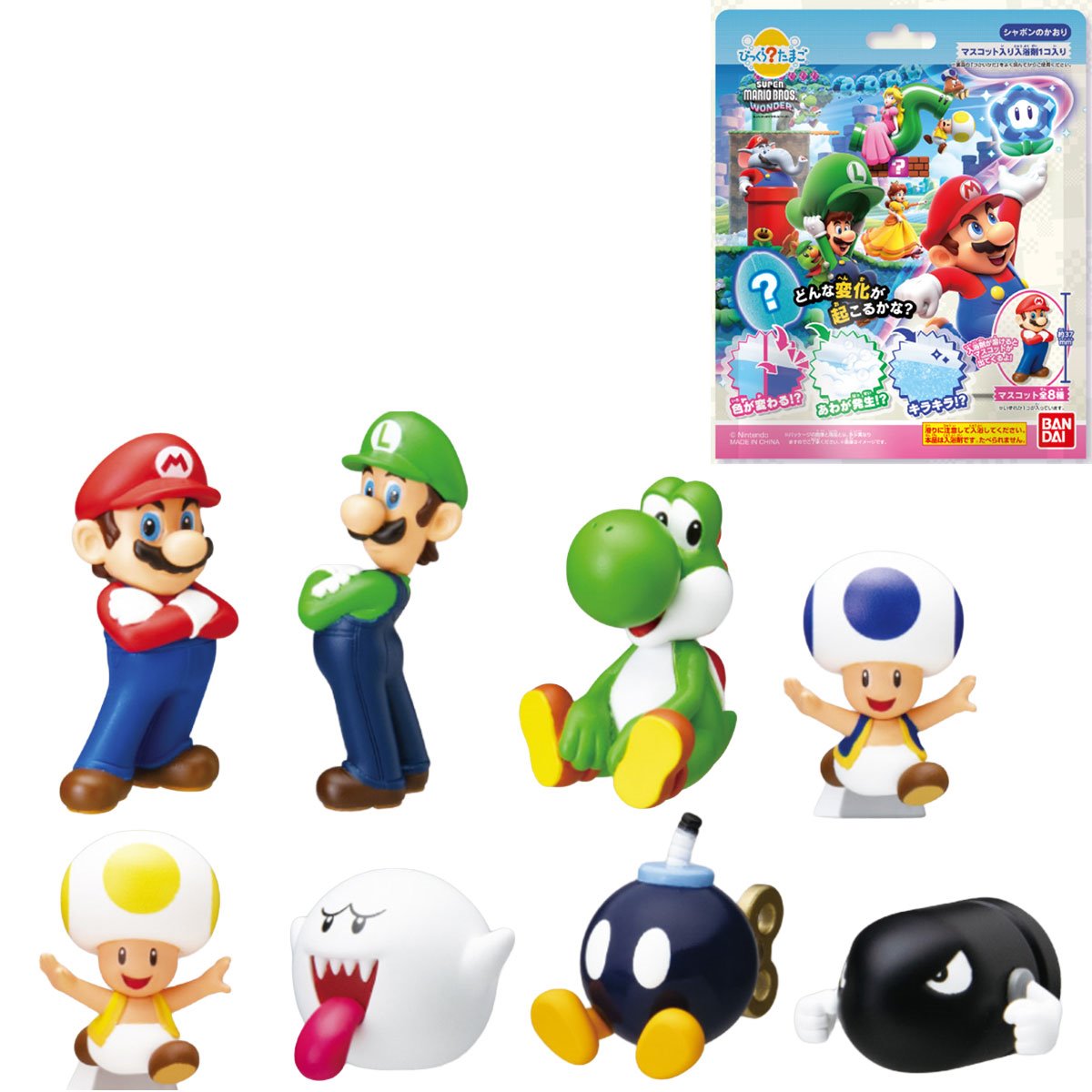 Super Mario Bros. Wonder Bikkura Bath Bomb Case of 15