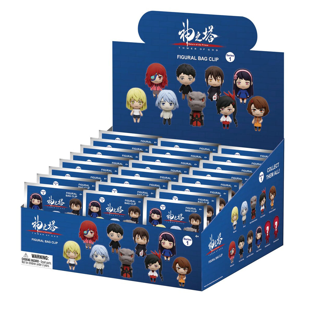 Tower of God 3D Foam Bag Clip Display Case of 24