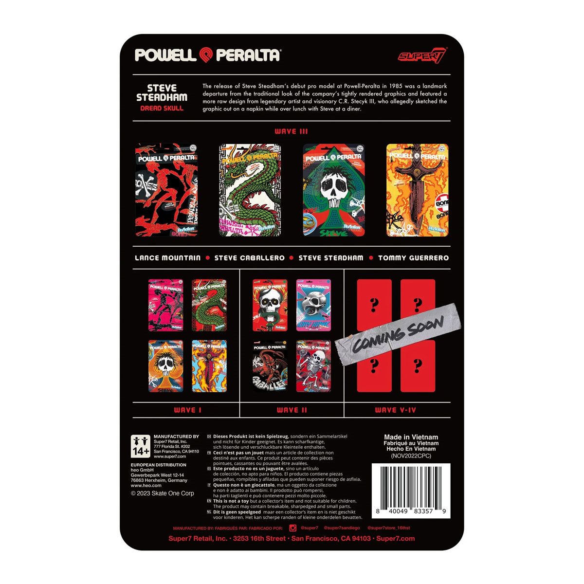 Powell-Peralta Steve Stedham (Del Mar) 3 3/4-Inch ReAction Figure