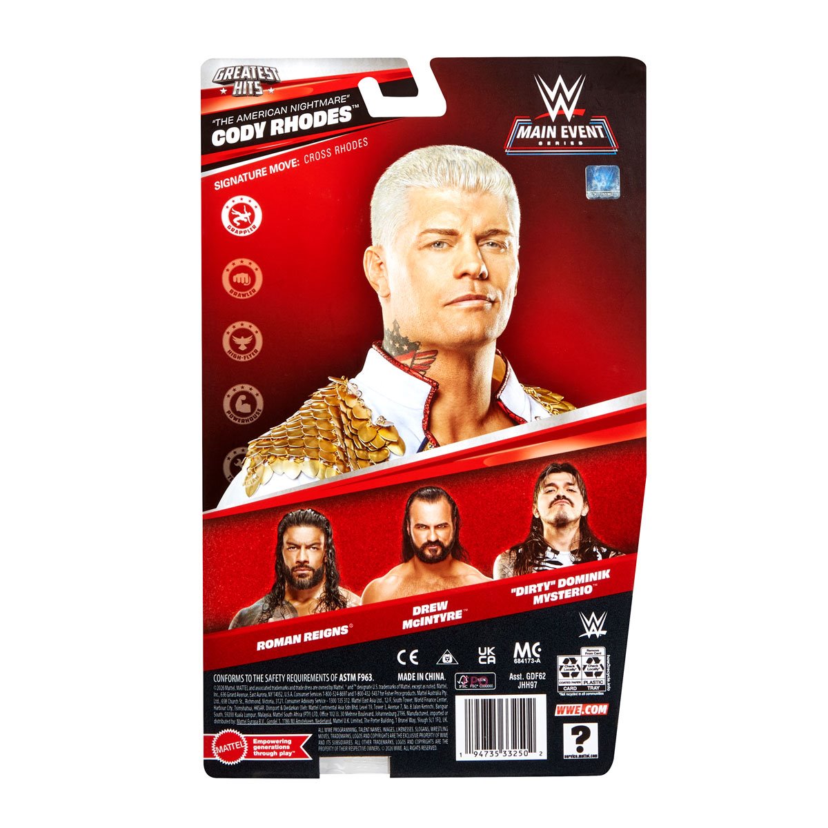 WWE Main Event Series Figure Best of Mix 1 Action Figure Case of 8