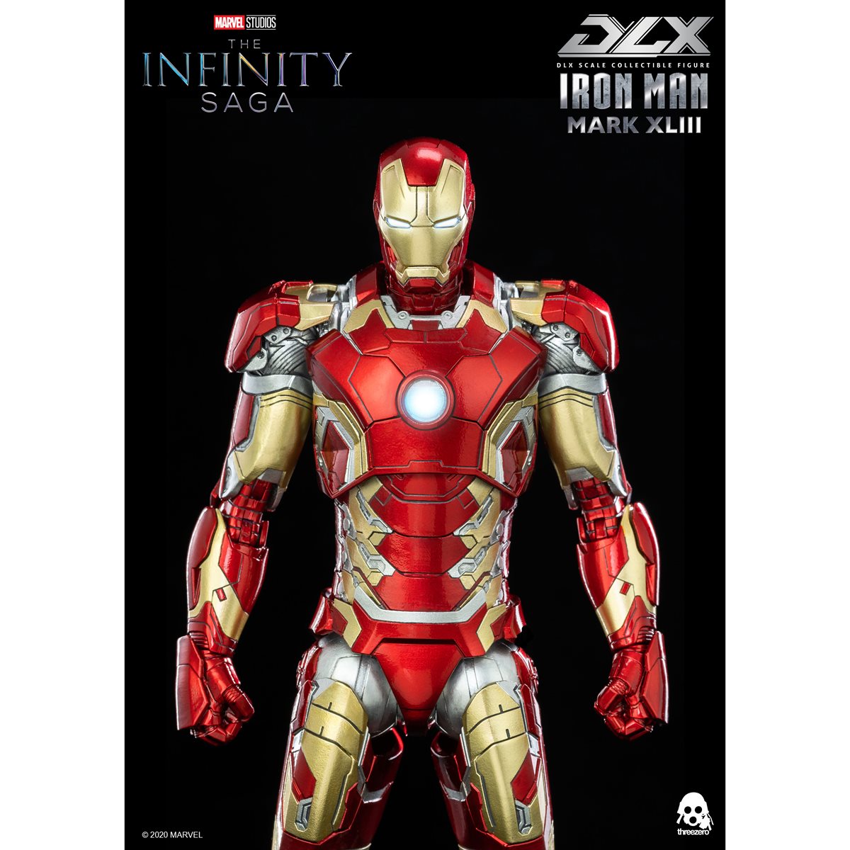 Avengers: Infinity Saga Iron Man Mark 43 DLX 1:12 Scale Action Figure