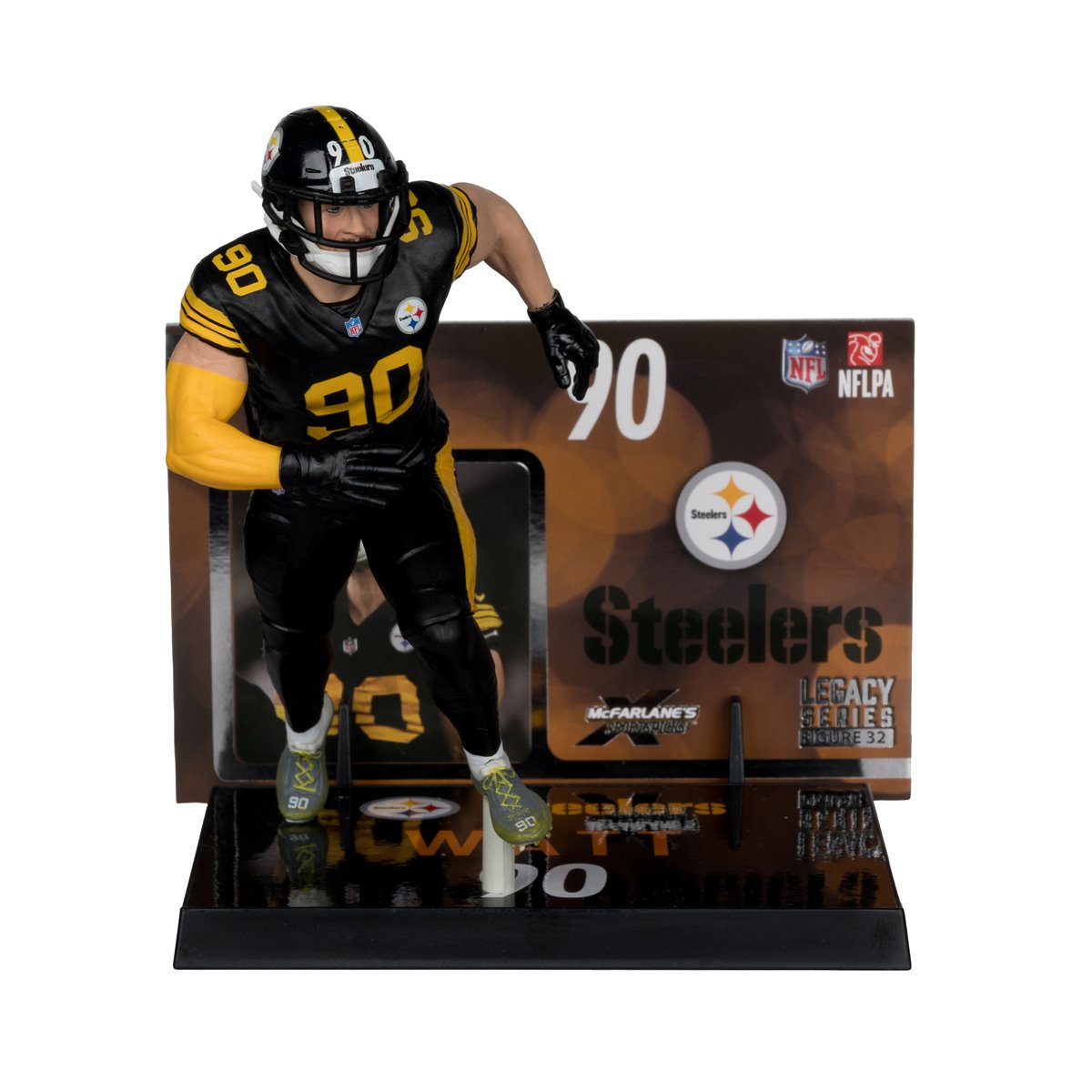 NFL SportsPicks 2025 Pittsburgh Steelers T.J. Watt 7-Inch Scale Posed Figure