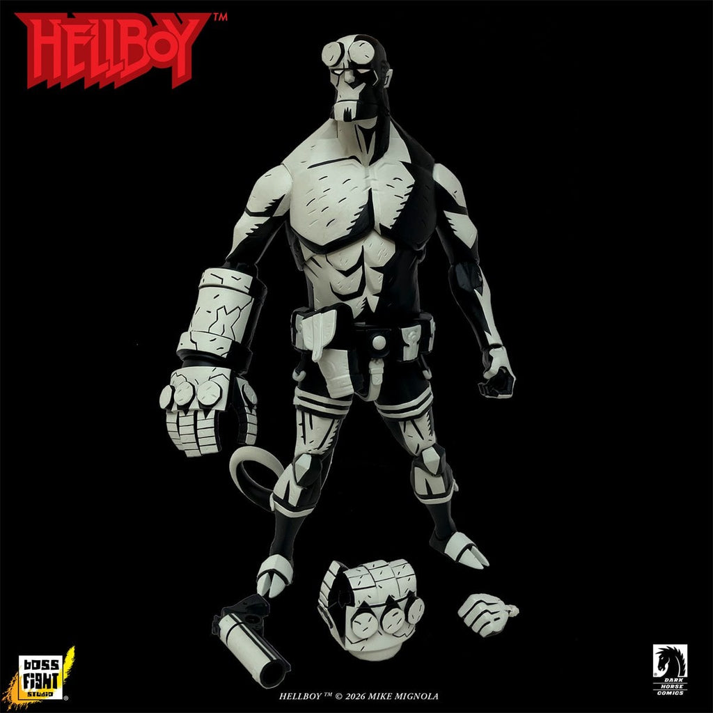 Hellboy Black and White 1:12 Scale Action Figure -  Entertainment Earth Exclusive