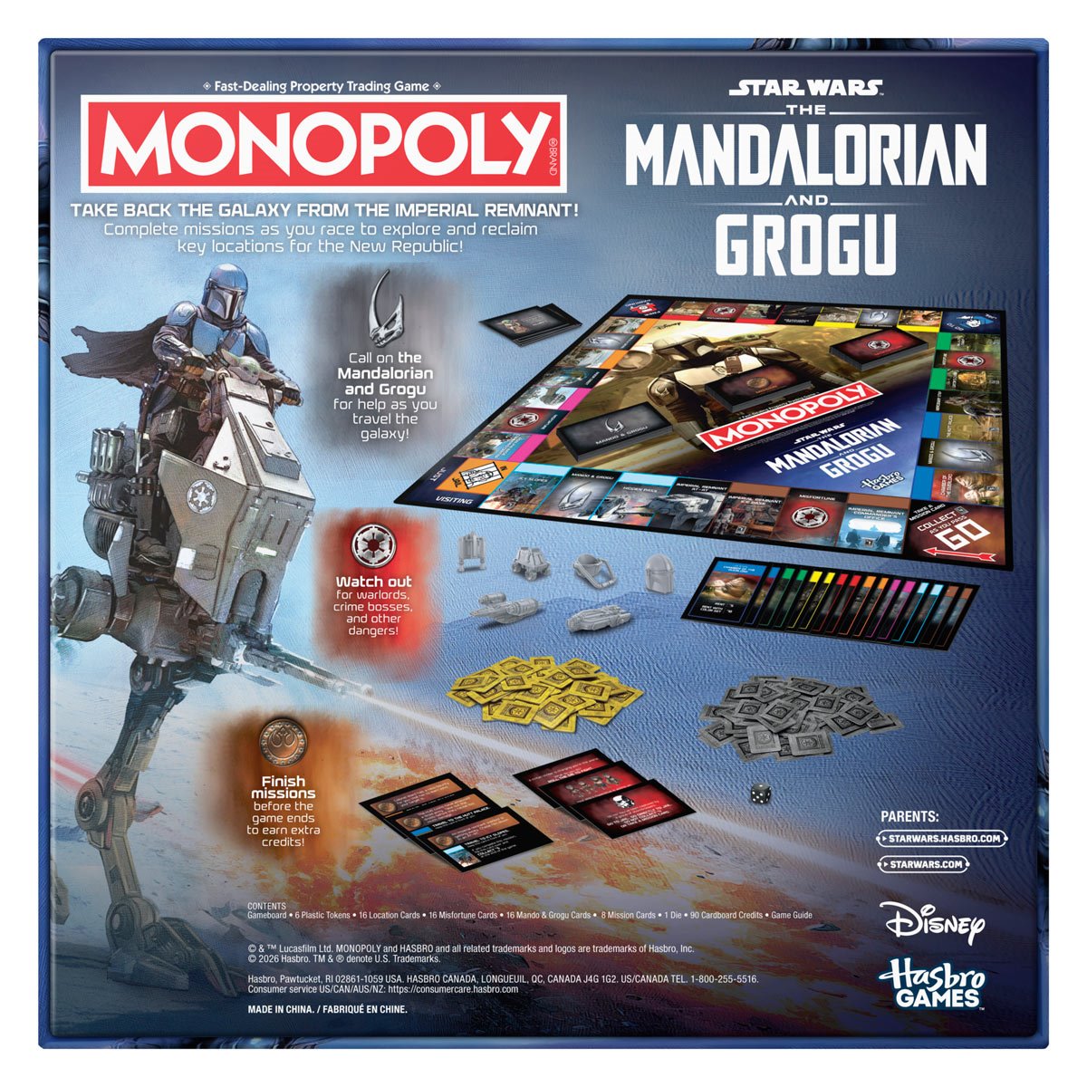 Star Wars The Mandalorian and Grogu Edition Monopoly:Board Game
