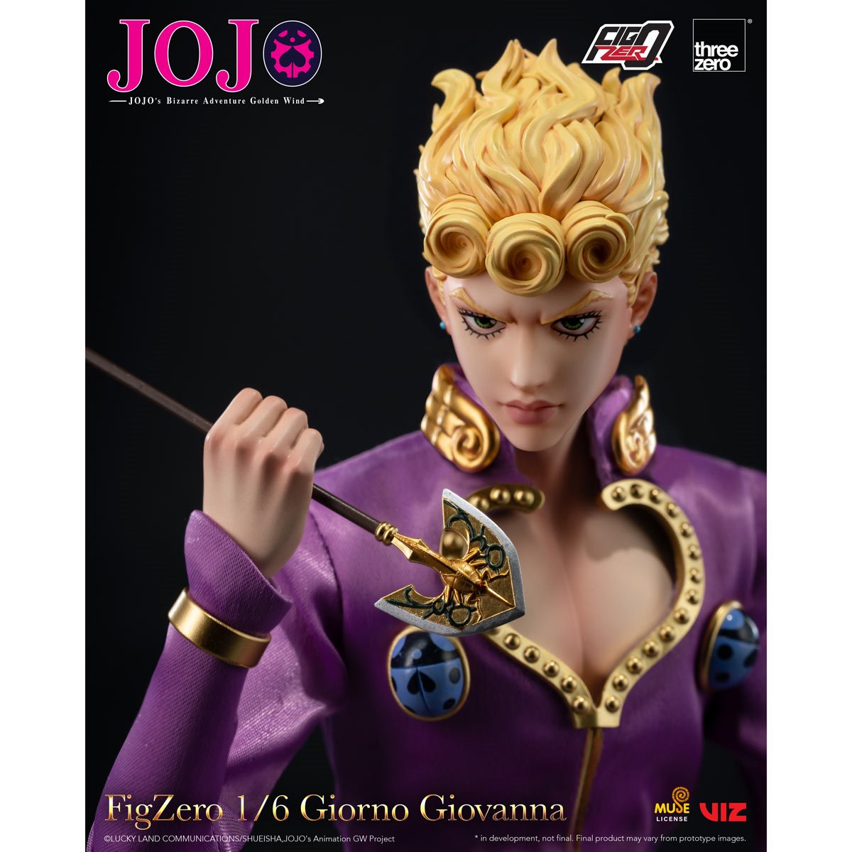 JoJos Bizarre Adventure: Golden Wind Giorno Giovanna FigZero 1:6 Scale Action Figure