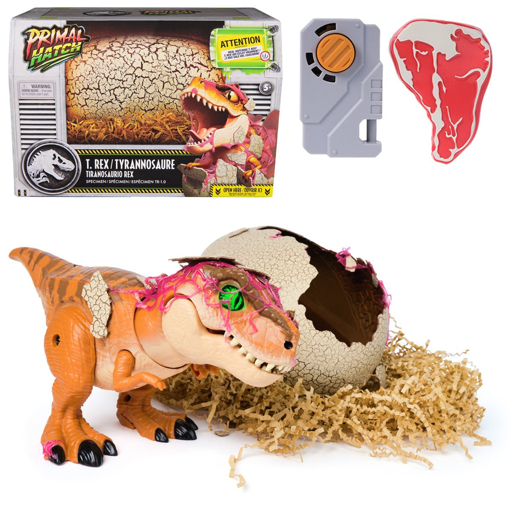 Jurassic World Primal Hatch T. Rex Hatching Interactive Action Figure