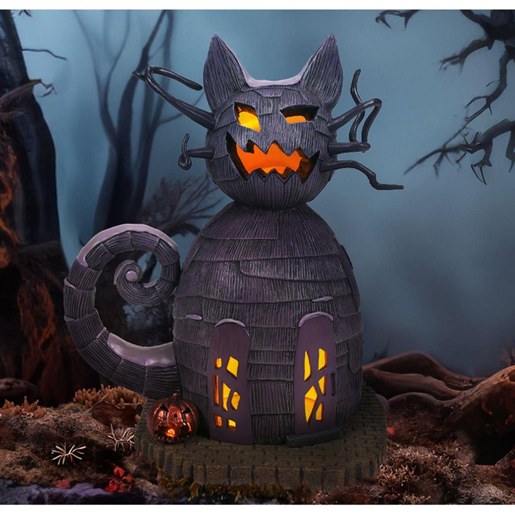 The Nightmare Before Christmas Village Cat House Statue