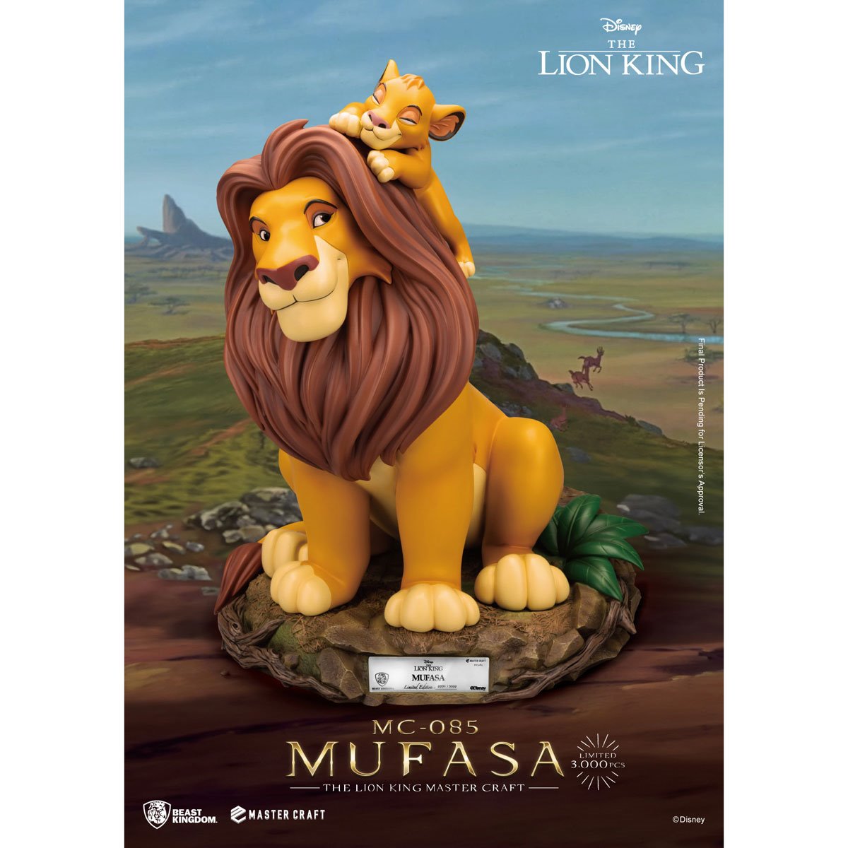 The Lion King Mufasa MC-085 Master Craft Statue