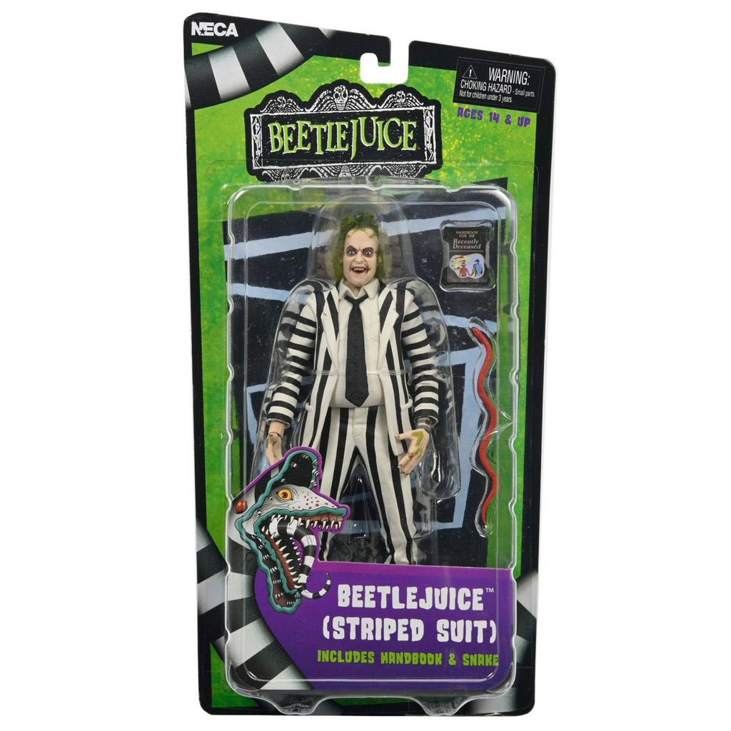Beetlejuice (1988) Black and White Striped Suit 7-Inch Scale Action Figure
