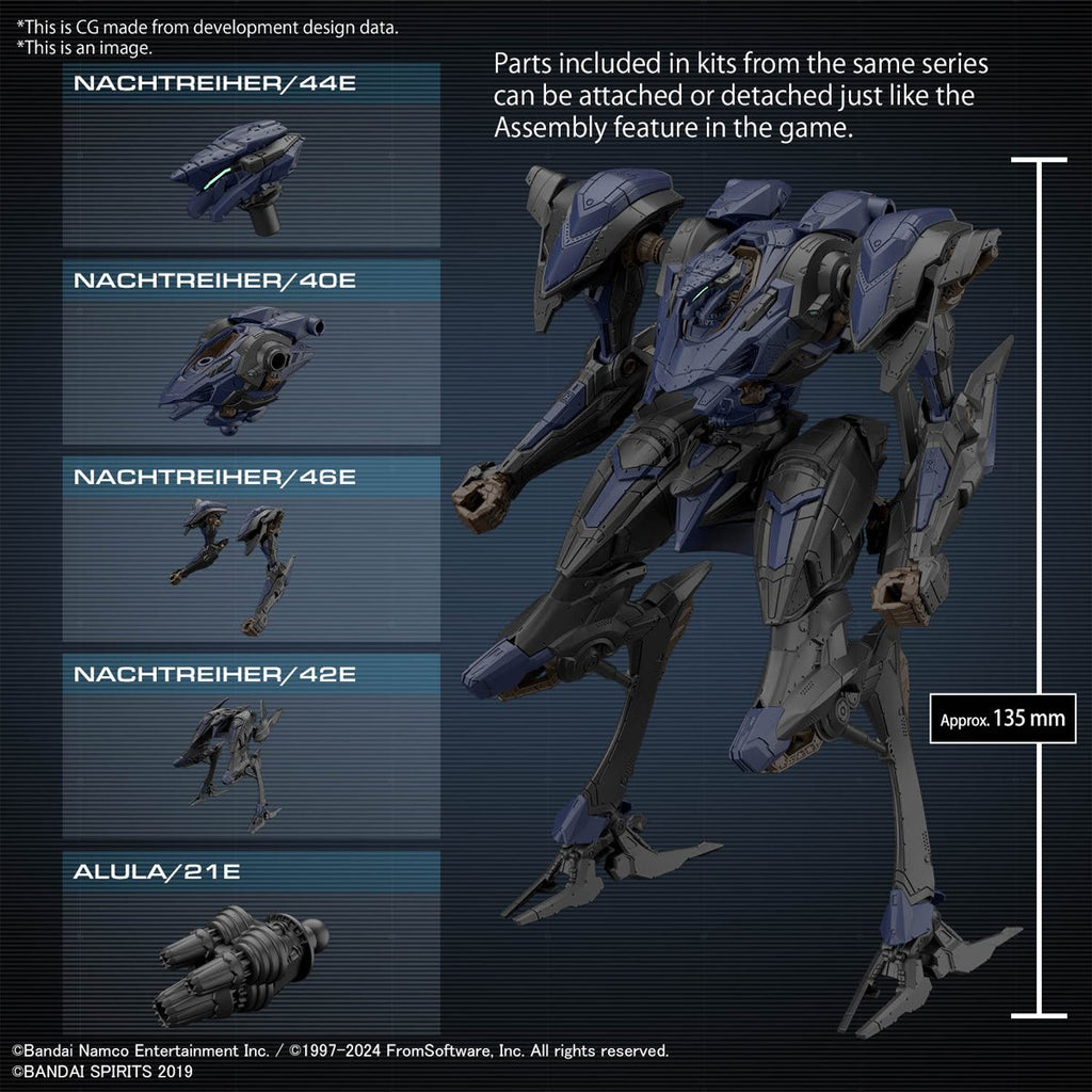 30 Minutes Missions Armored Core VI: Fires of Rubicon Schneider Nachtreiher/40E Steel Haze Model Kit