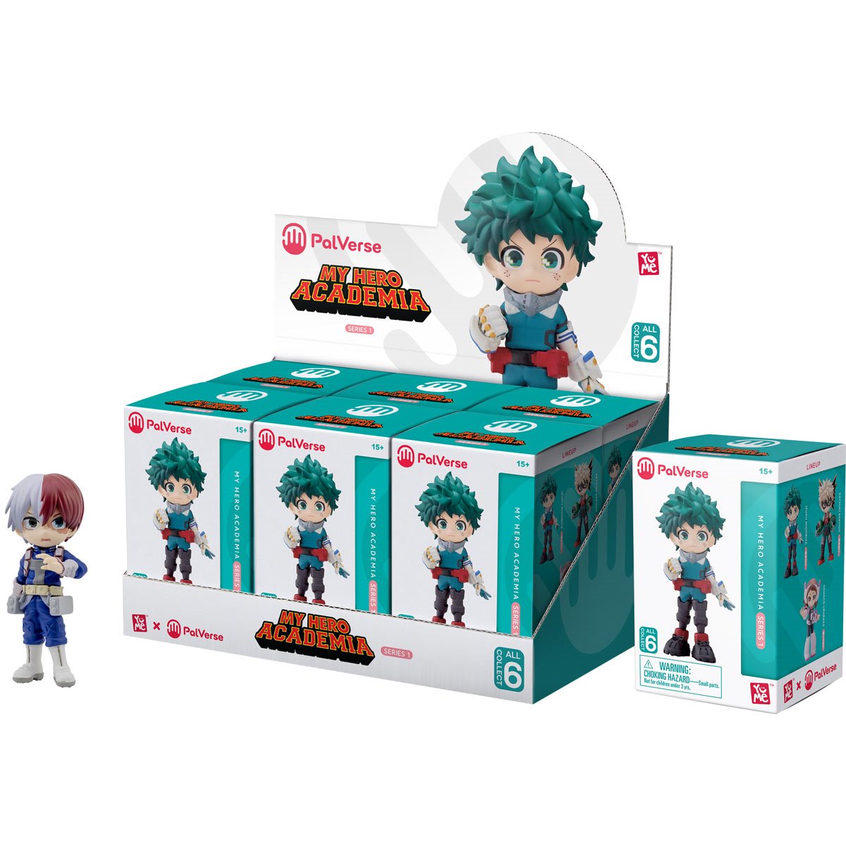 My Hero Academia PalVerse Anime Blind-Box Series 1 Mini-Figure Case of 6