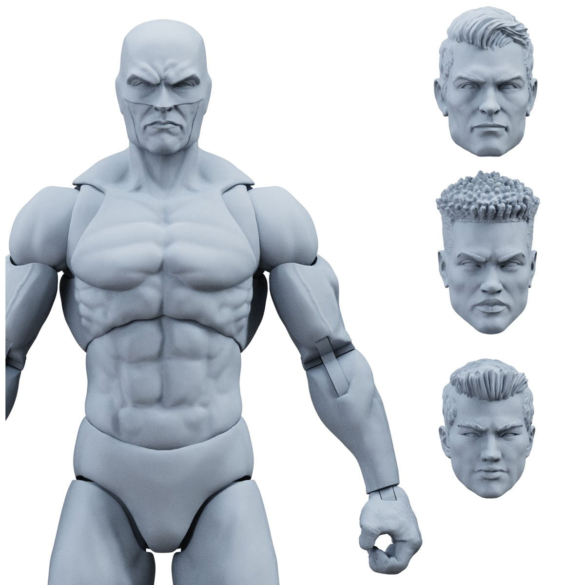 Epic H.A.C.K.S Blanks Shady Gray Male 1:12 Scale Action Figure