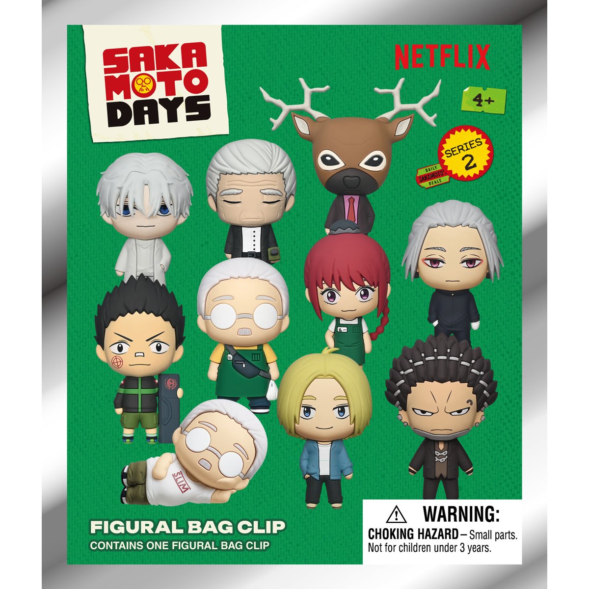 Sakamoto Days Series 2 3D Foam Bag Clip Random 6-Pack