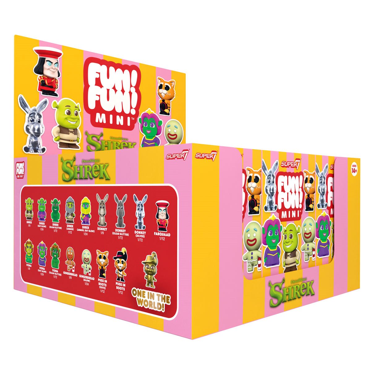 Shrek FUN! FUN! Mini-Figures Wave 1 Mystery Box Case of 9
