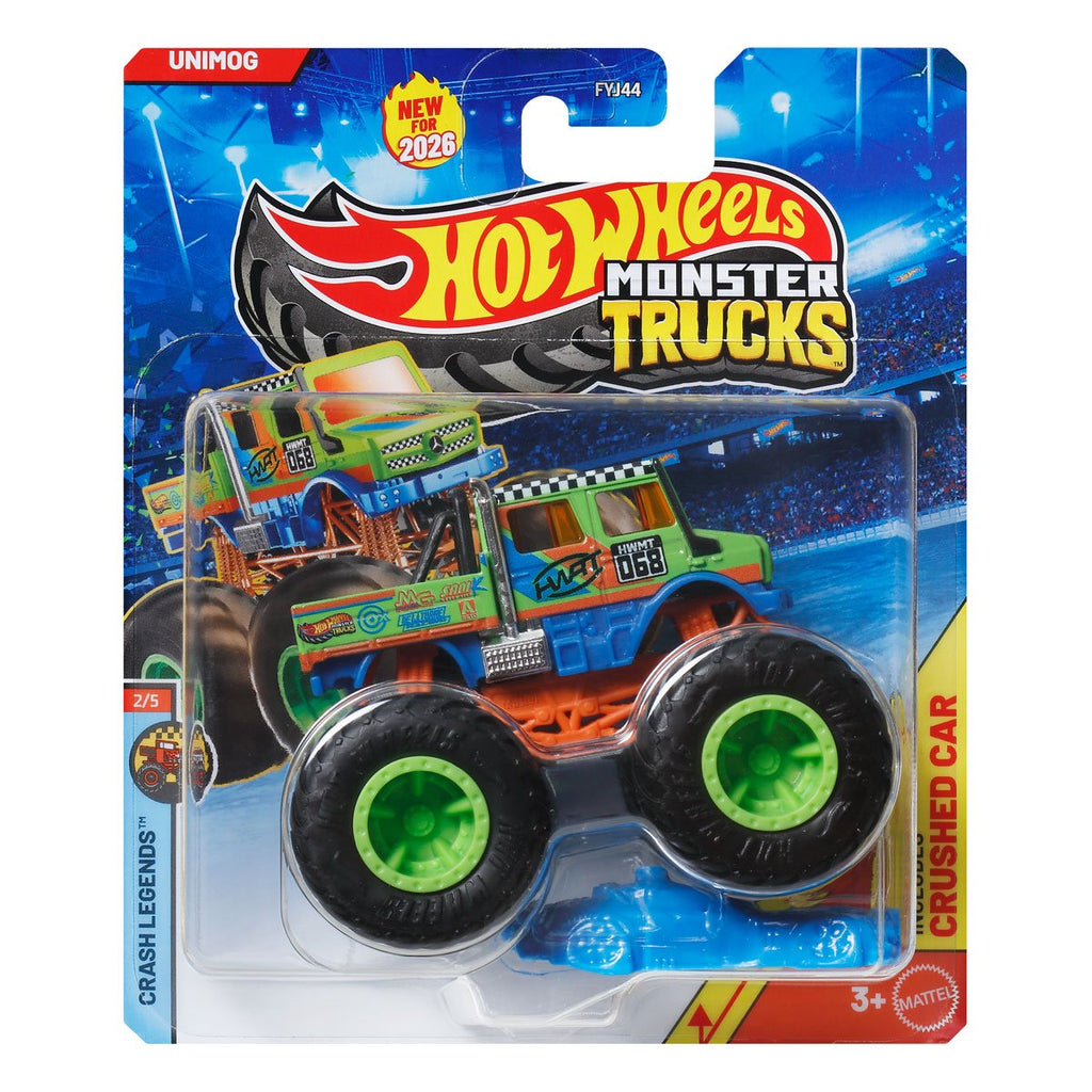Hot Wheels Monster Trucks 1:64 Scale Vehicle 2026 Mix 1 Case of 8