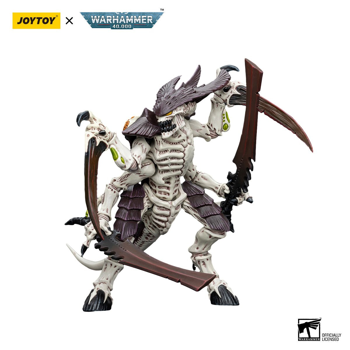 Joy Toy Warhammer 40,000 Tyranids Hive Fleet Leviathan Tyranid Warrior with Boneswords 2 1:18 Scale Action Figure