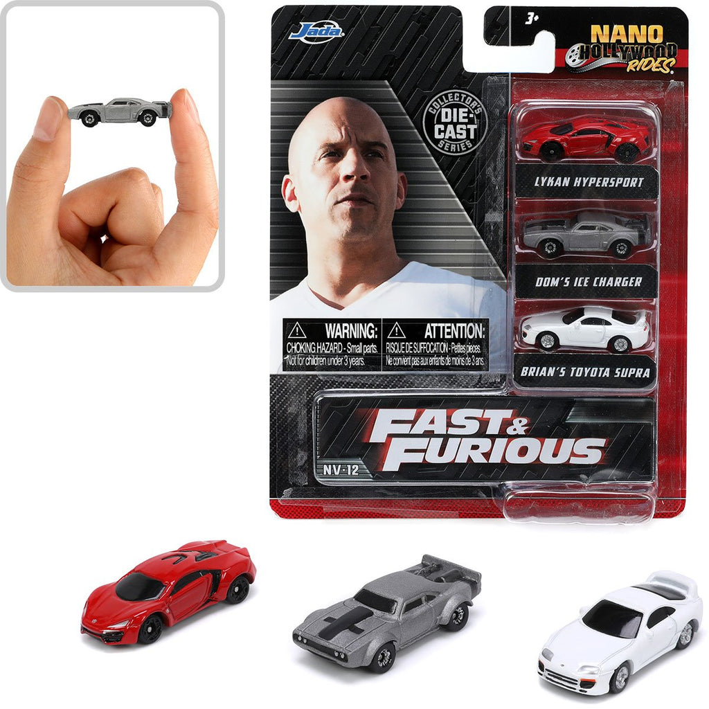 Fast & Furious Nano Hollywood Rides Wave 2 Vehicle 3-Pack