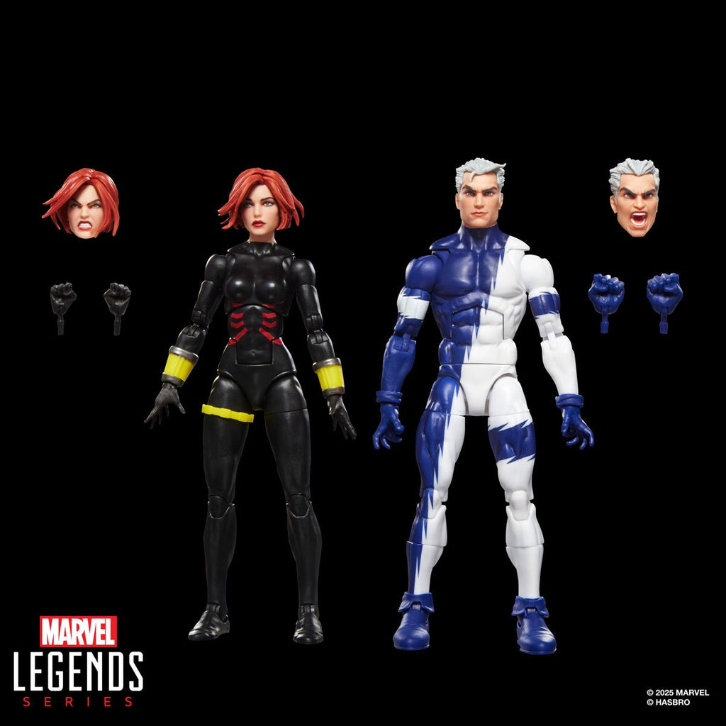 Avengers Marvel Legends Series Black Widow and Quicksilver 6-Inch Action Figures
